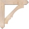 Ekena Millwork Balboa Arts and Crafts Smooth Bracket w/ Offset Brace, Douglas Fir, 7 1/2"W x 36"D x 36"H BKT0806X36X36BOA03SDF - alternate 4